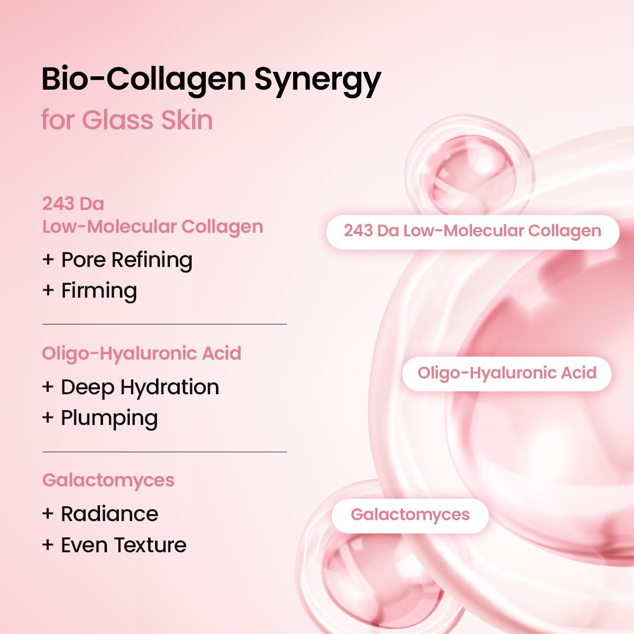 Bio-Collagen Deep Hydrating Hydrogel Face Mask - Pore Minimizing and Plumping Treatment, Travel Essential for Women, Korean Skincare | 1.19 oz (34g) x 4 Packs