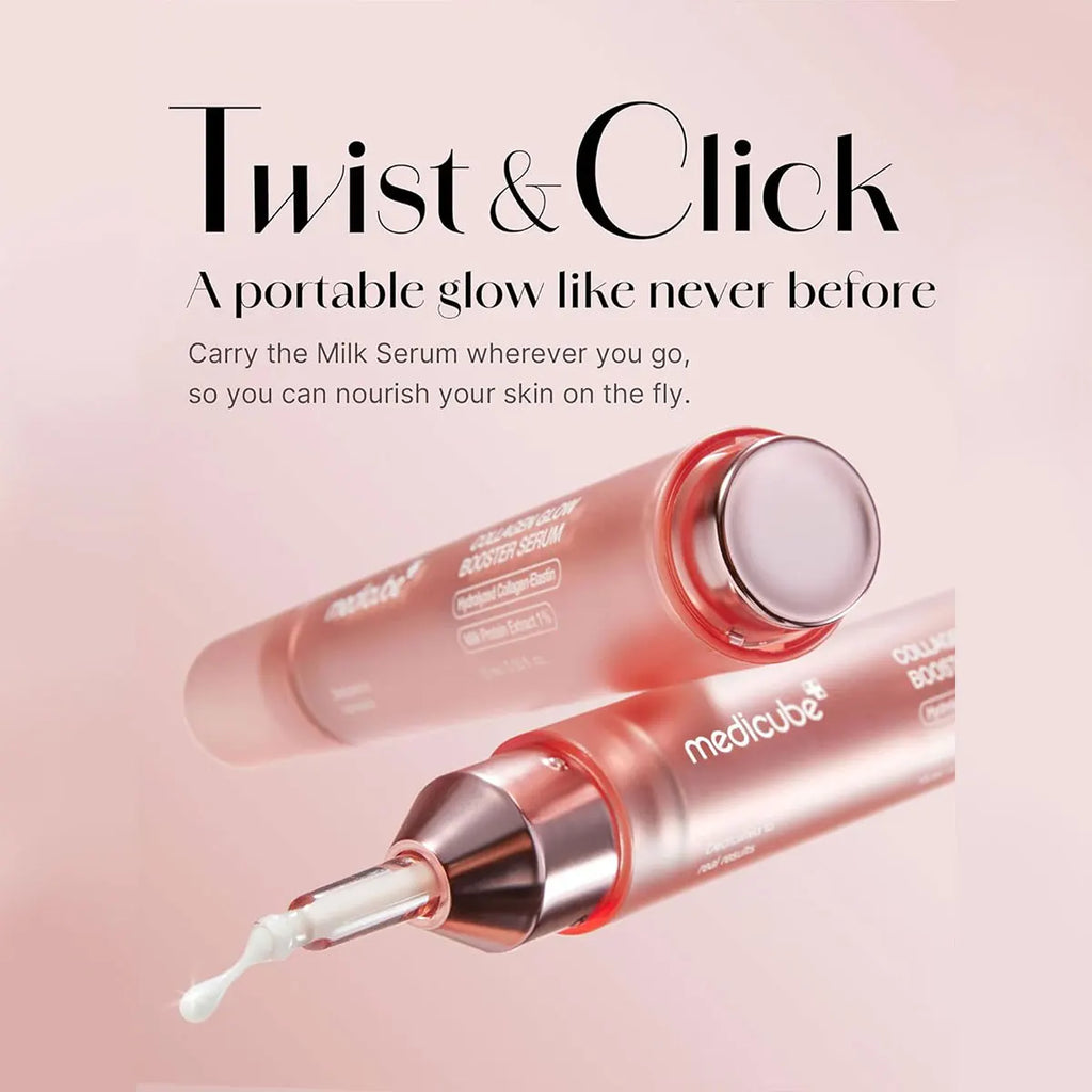 Collagen Glow Booster Serum 15Ml,Silky Cream Texture,Long-Lasting Hydration,Intensive Repair,K-Beauty,Korean Makeup