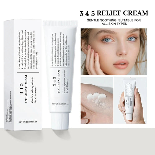 345 Relief Cream – Calm Blemishes, Hydrate Skin & Restore a Smooth Glow
