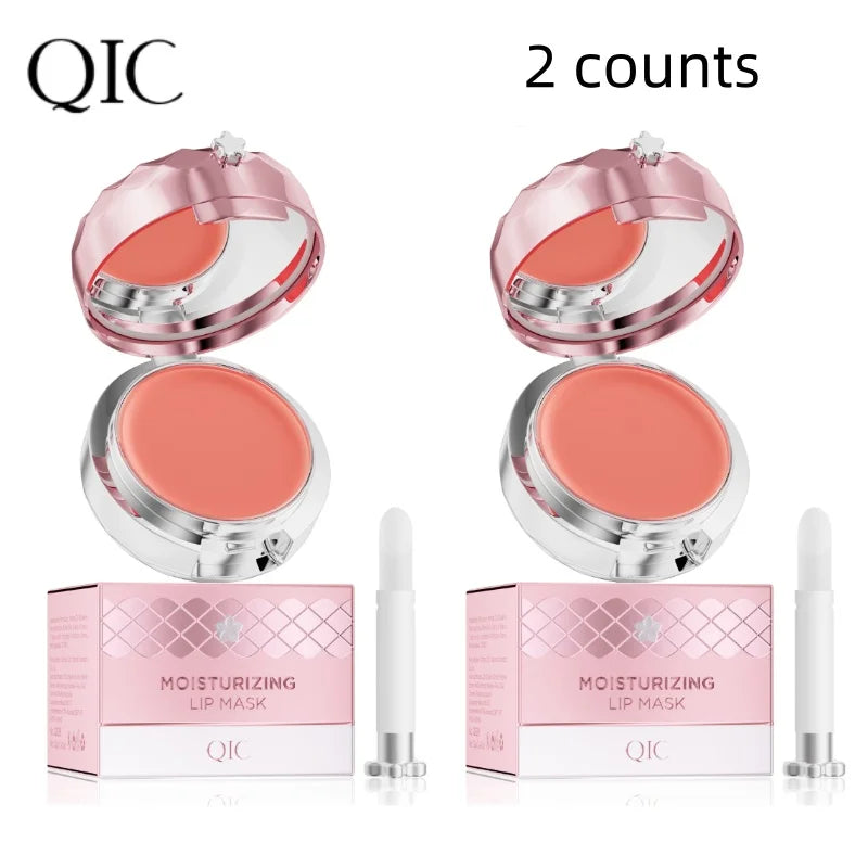 Lip Sleep Mask Moisturizing Nourish Repair Hydrated Fade Lip เส้น Anti-Cracking Day และ Night Maintenance Lip Balm Care